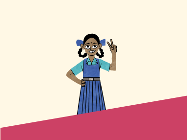 Young girl participating in Voice4Girls program